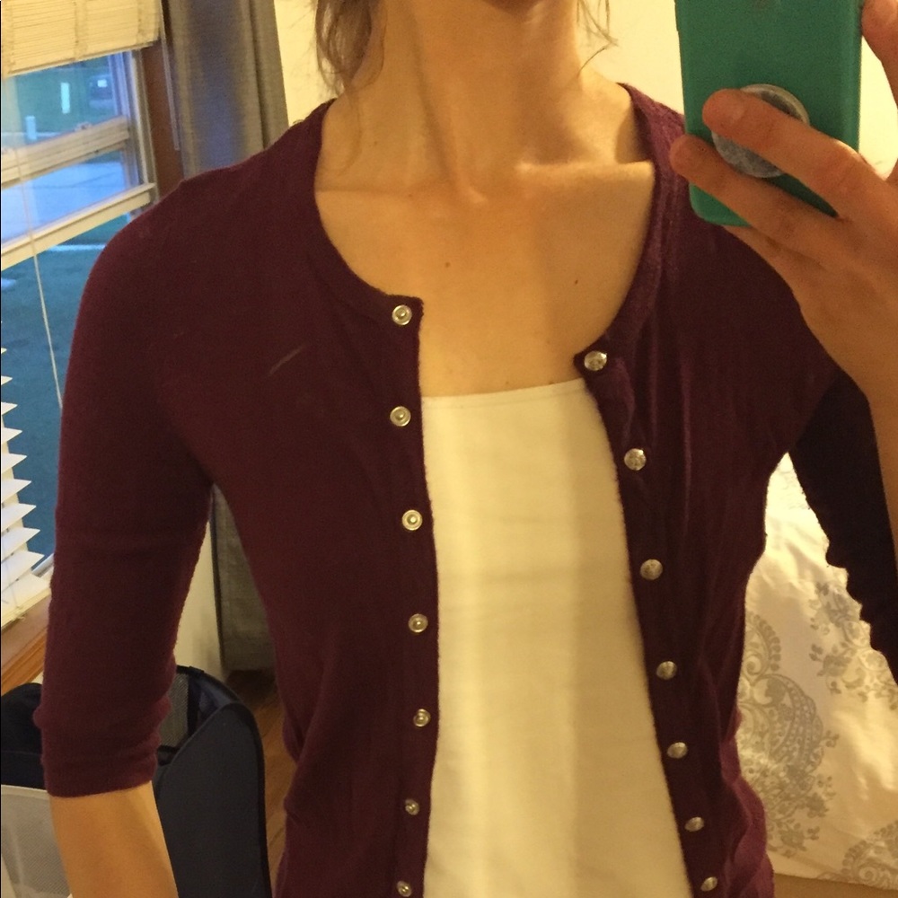 White House Black Market 3/4 sleeve cardigan